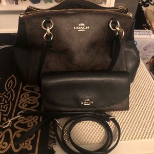Coach Signature Satchel w/ Wallet